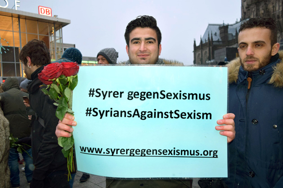 Sexuelle Übergriffe in der Sylvesternacht in Köln: Syrer demonstrieren:  „Wir entschuldigen&nbsp;uns!“