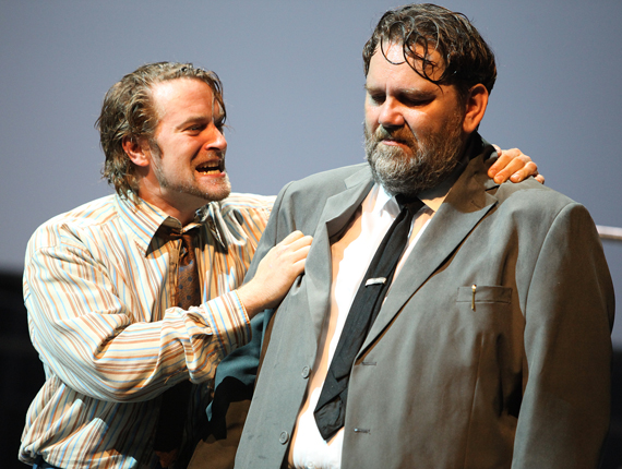 Tod eines Handlungsreisenden: Andreas Beck und Sebastian Graf, Foto: Birgit Hupfeld