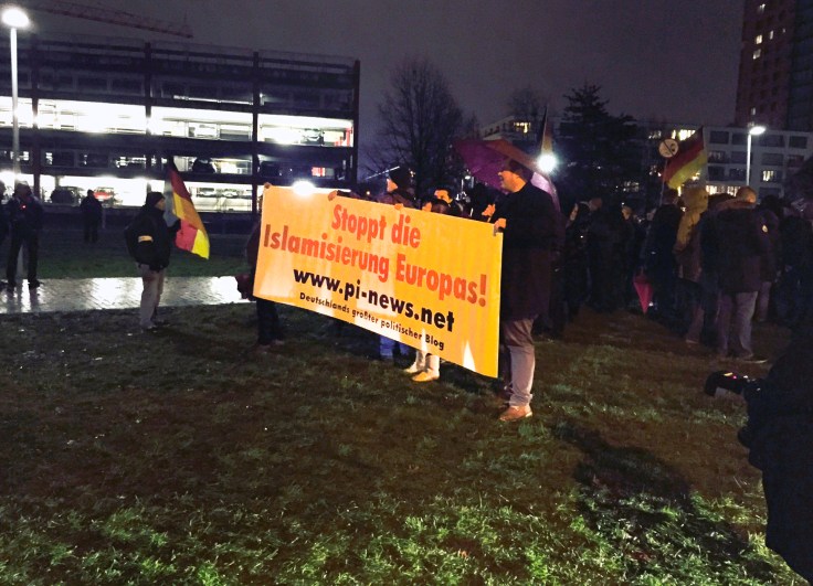 PEGIDA-Demo in Düsseldorf 2014, Foto: Ulrike Märkel