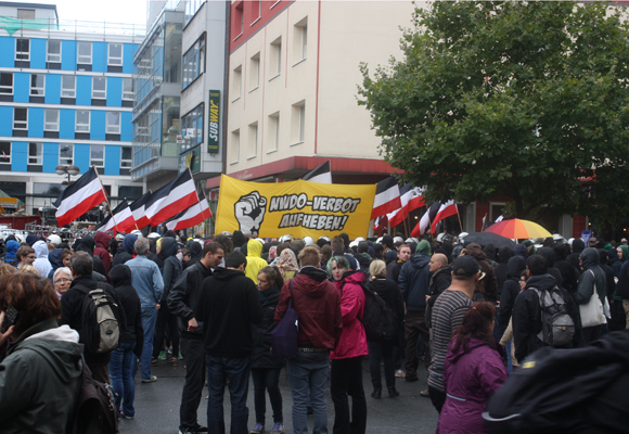 Nazidemo in Dortmund, Foto: Ulrike Märkel
